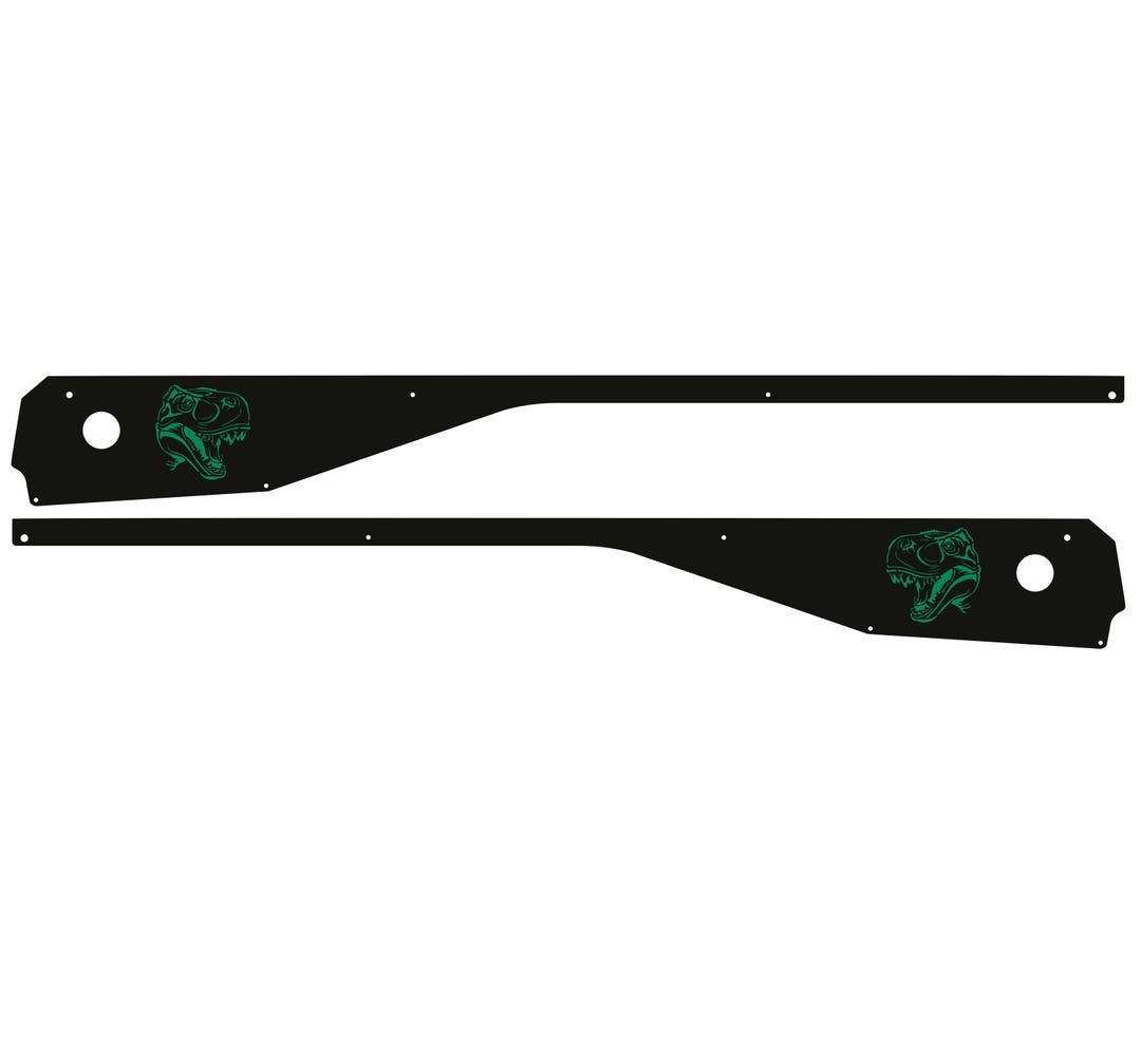 Pinball Machine Wheel Rails Jurassic Park Side Rails Armor Mod Stern Pinball Machine 1054 - Etsy