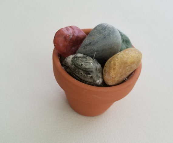 The Rock Pot Zen Gardening Window Sill Home Decoration Hand Etsy