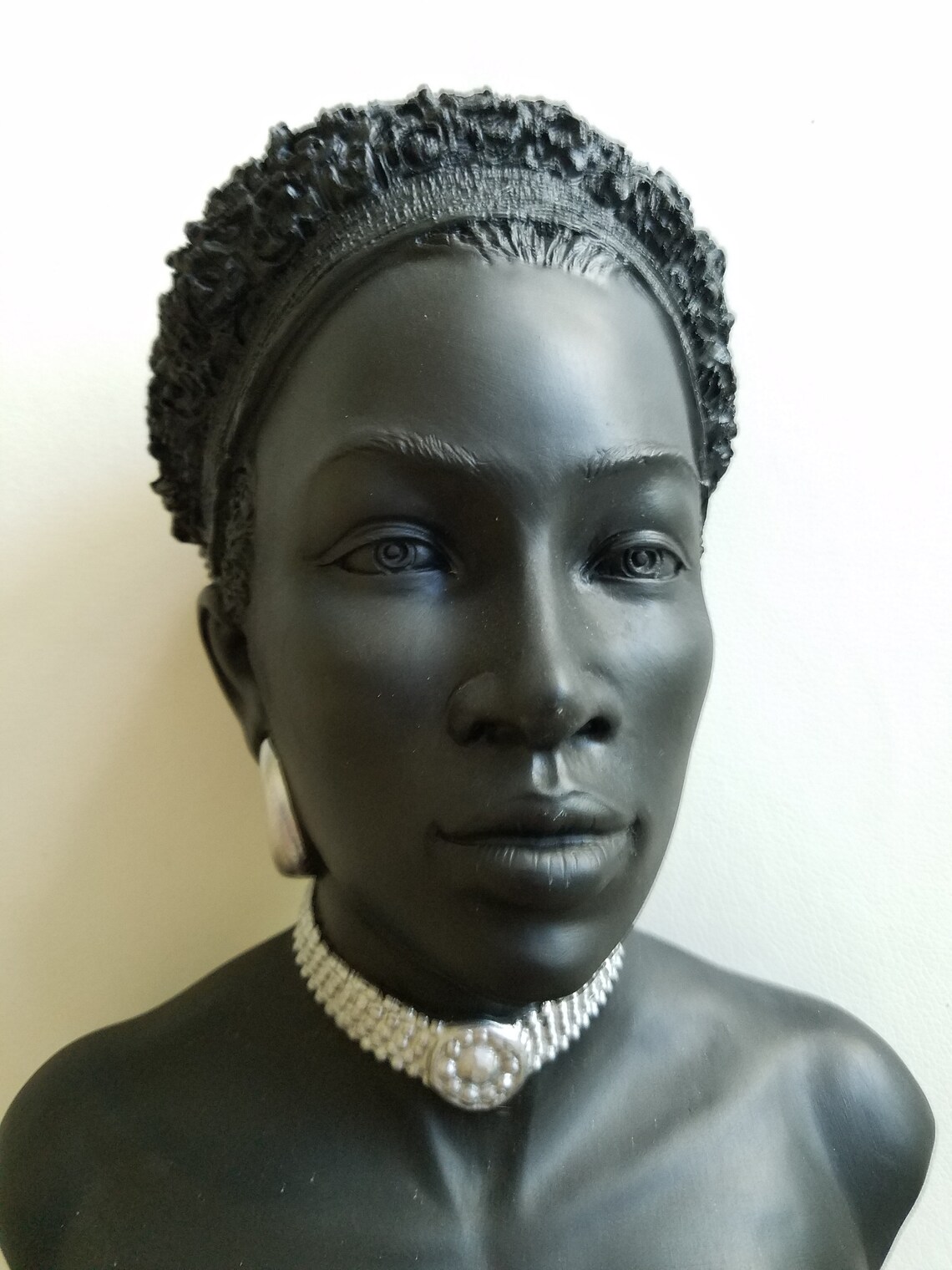 African American Black Lady Bust Head Statue Home Decoration Etsy