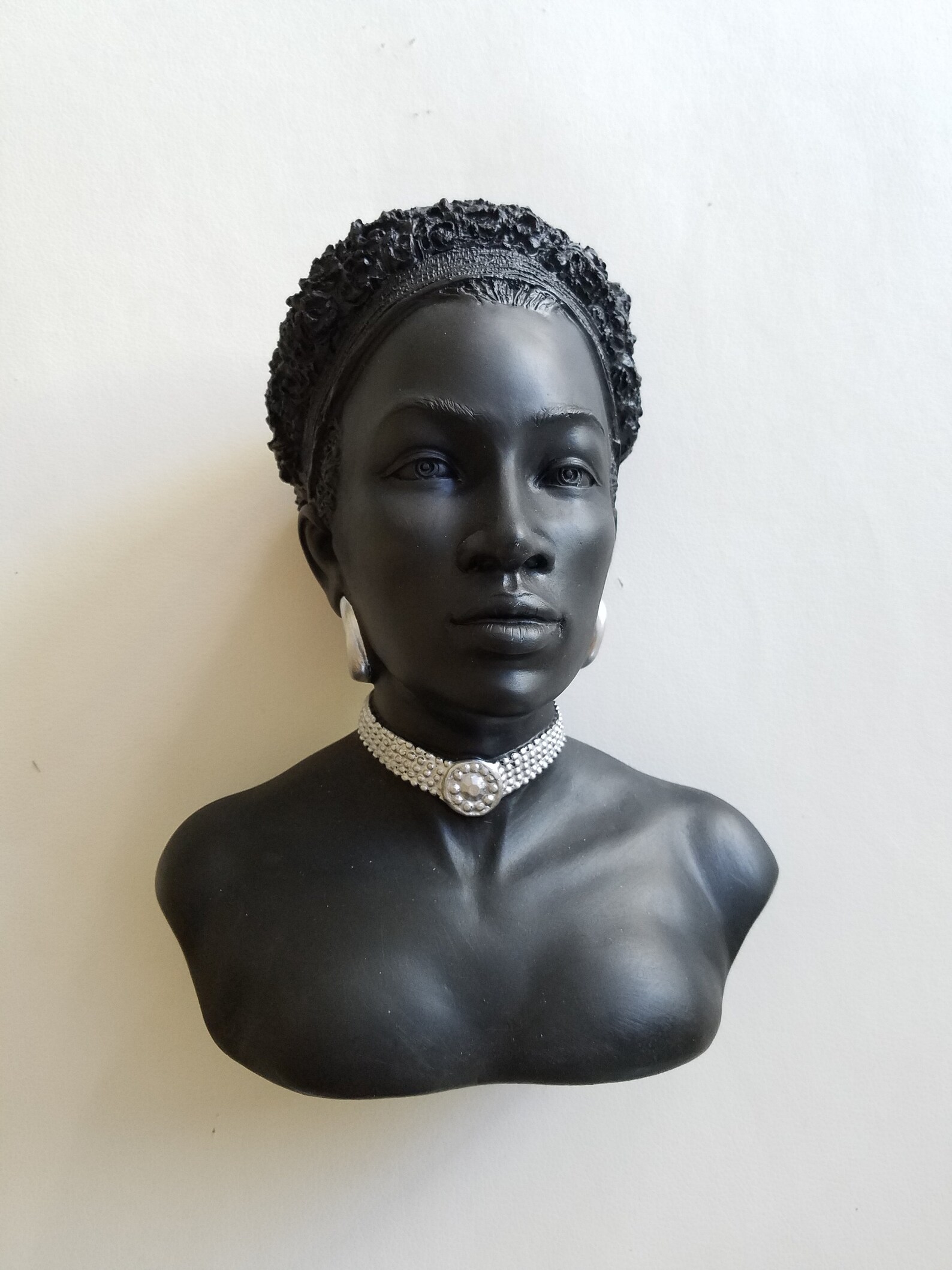African American Black Lady Bust Head Statue Home Decoration Etsy