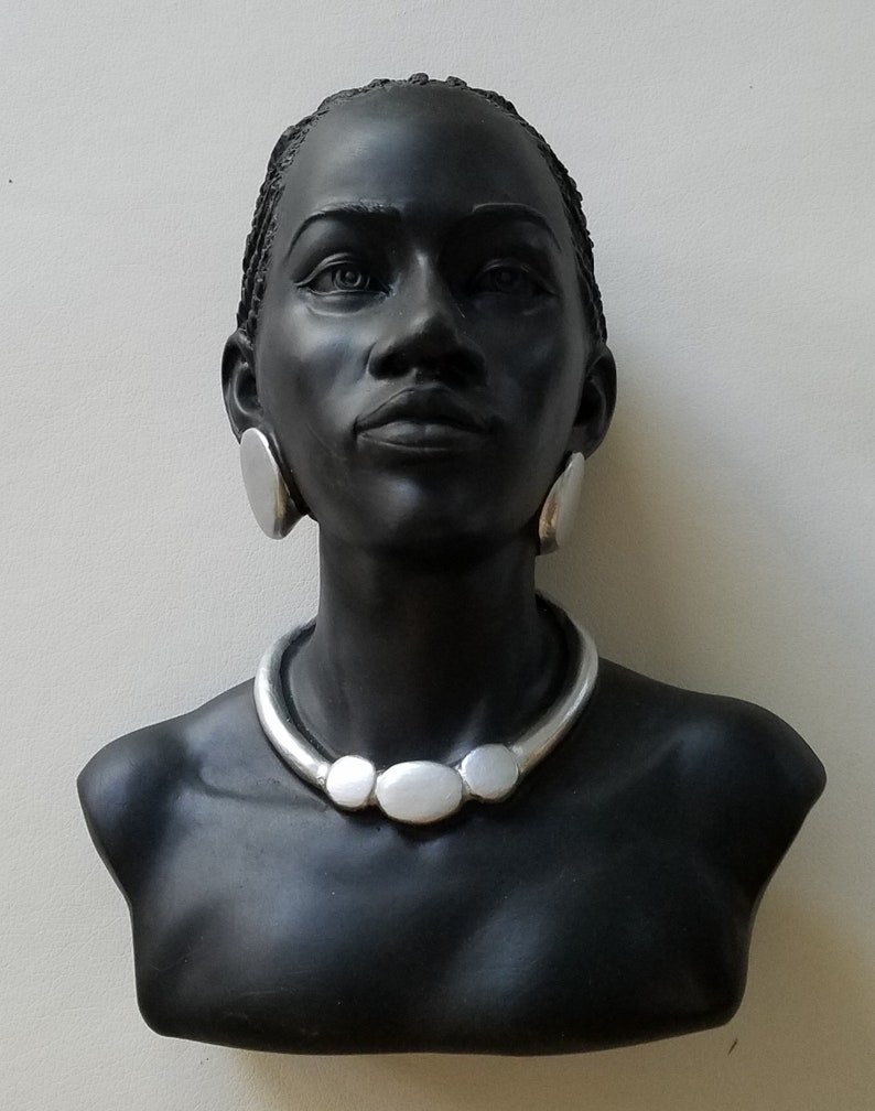 African American Black Lady Bust Head Statue Home Decoration | Etsy UK