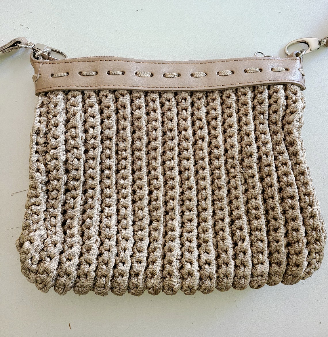 Crochet or Knit Purse Hand Bag Made of All Yarn Except the - Etsy UK