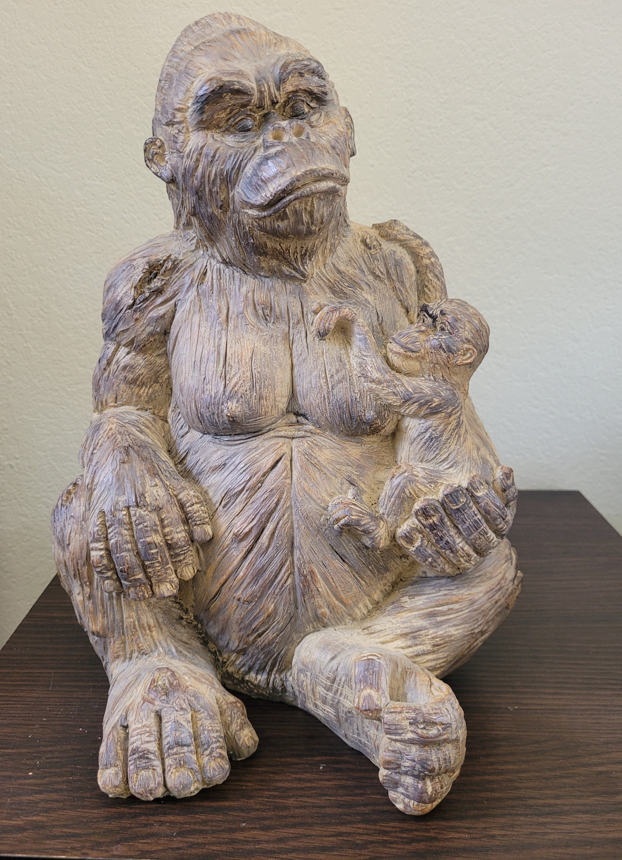 につき オブジェ 【26.5cmブラック】アブストラクトスタチューモンキーキング収納ボックス彫刻モダンアートモデルホームアクセサリーリビング