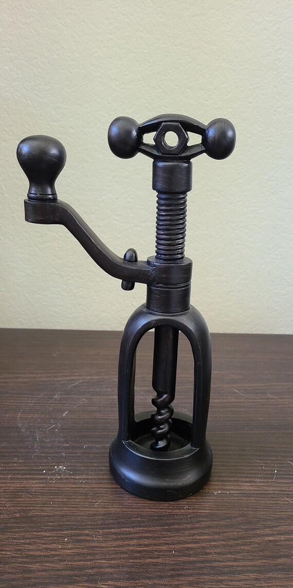 Replica of Antique Wine Bottle Opener Corkscrew Statue Kitchen Etsy