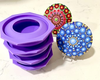 Art Set of 4 Rock Molds 3 inches. Deal