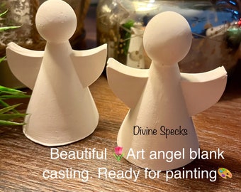 Art angel blank casting. Ready for painting.