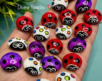 Set Hand Painted - Babies Lady bugs