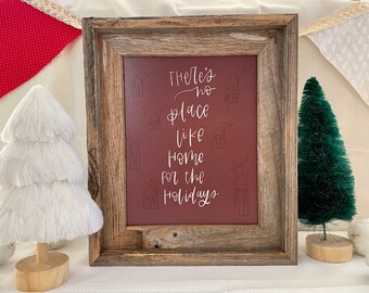 There's No Place Like Home For The Holidays Christmas Print