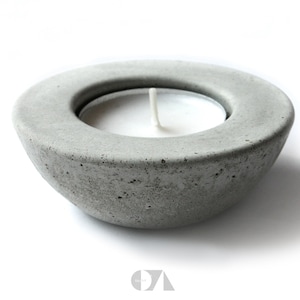 Concrete tealight holder candle holder cement