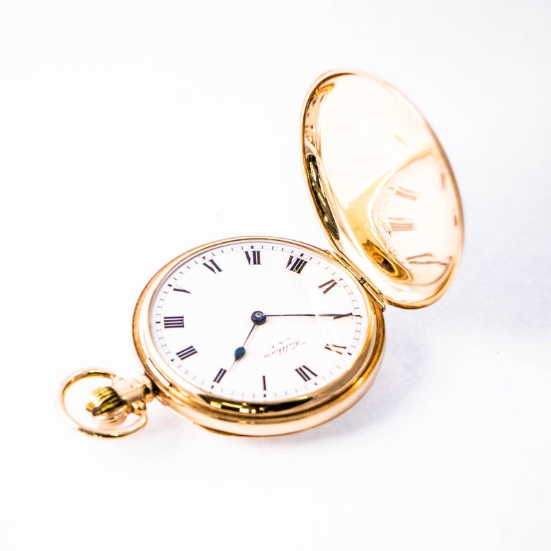 antique full hunter pocket watch