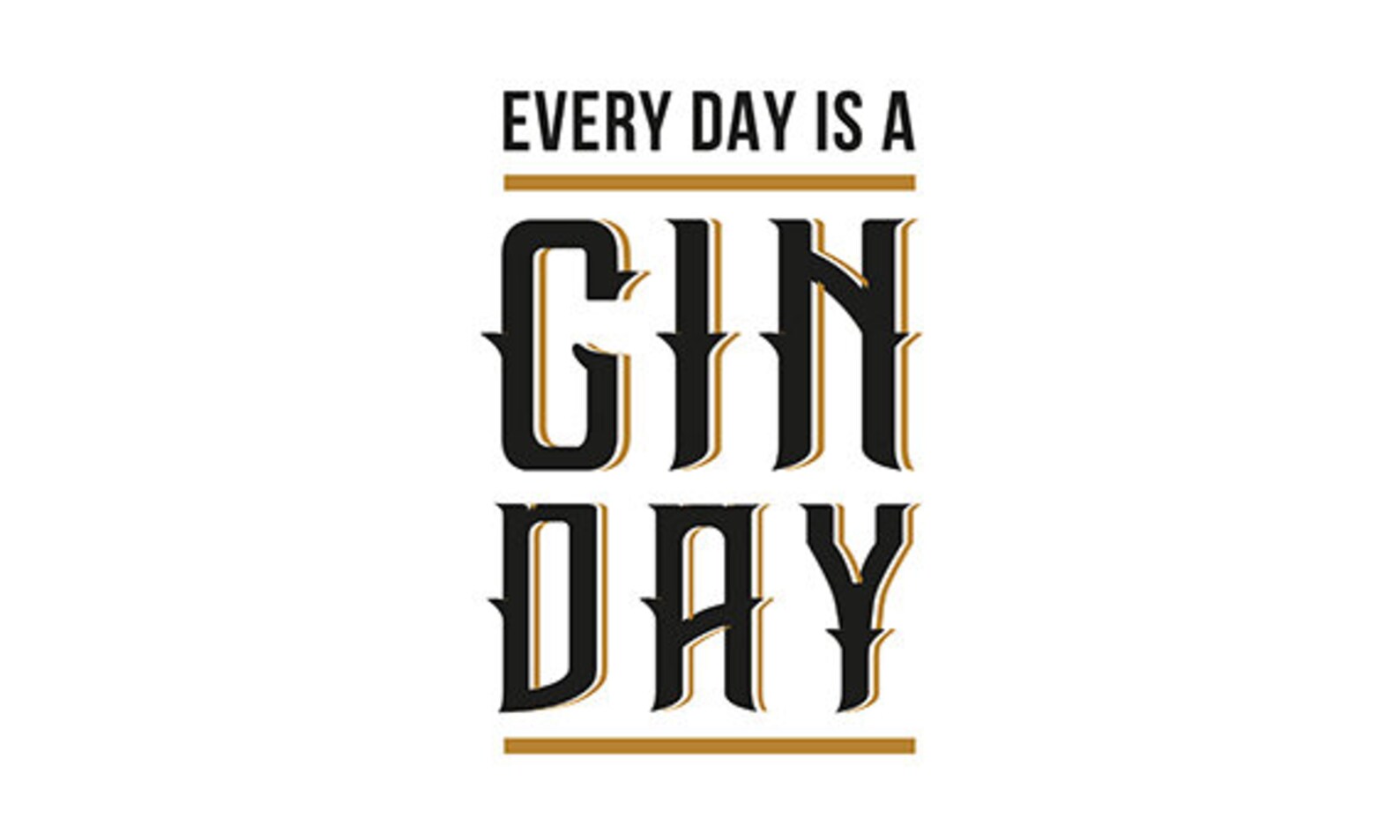 Every Day is a Gin Day Vector Gin Vector Printable Cameo Etsy