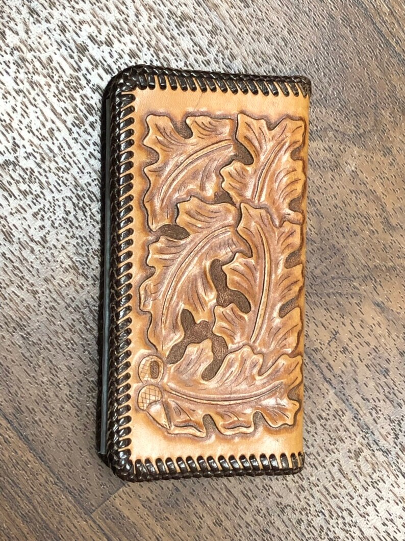 Leather Checkbook Cover Western Checkbook Cover Custom Etsy