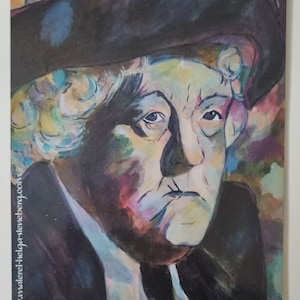 Aimant format carte postale Miss Marple