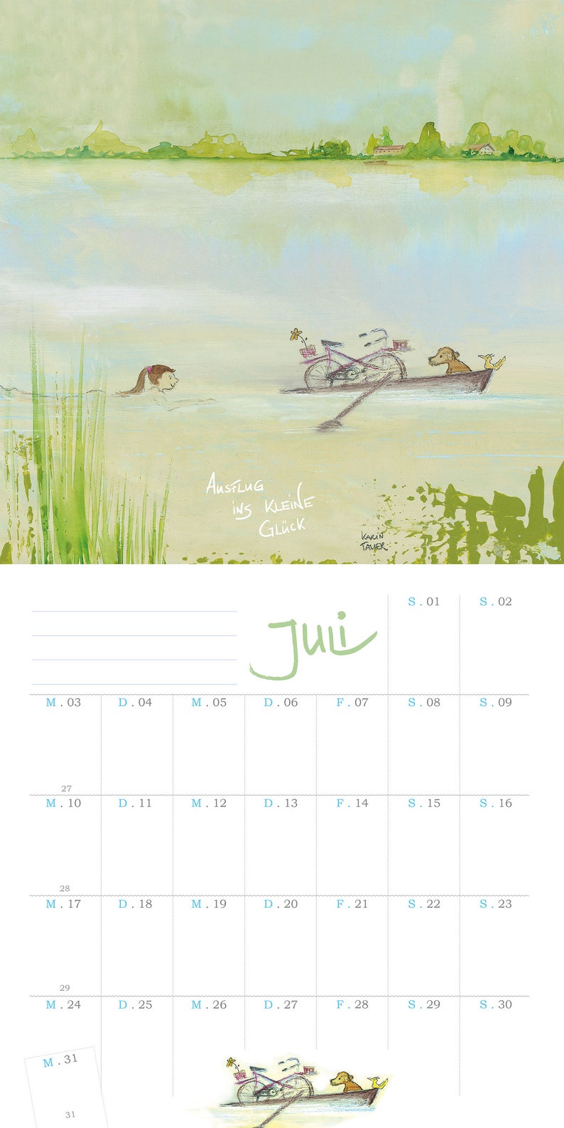 Der Maritime Kalender von Karin Tauer Wandkalender - Etsy.de
