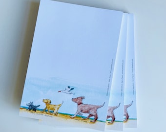 3 notepads with dogs “The Little Trip”