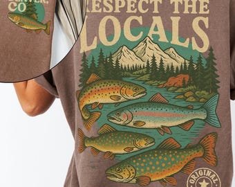Respect the Locals Graphic Tee – Mountain River Fish Design