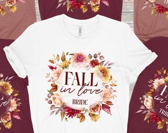Fall Bridal Shower Shirts, Bride Tribe, Pumpkin Bachelorette Party, Bella Canvas
