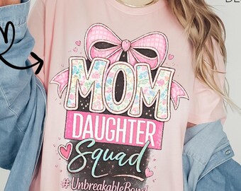 Coquette Mother Daughter Squad Shirt, Bella+Canvas Matching Tee