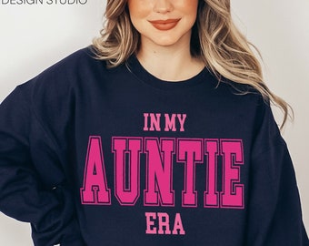 Custom Auntie Est Sweatshirt, Auntie Sweatshirt, Auntie Gift, Aunt Shirt, Christmas Gift Auntie, Mother's Day Sweatshirt, Mothers Day Gift