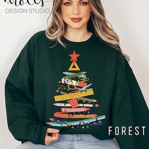 Christmas Teacher Sweatshirt, Christmas Gift For Teacher, Christmas school supply shirt, Teacher Xmas shirt, Teacher crewneck, elementary