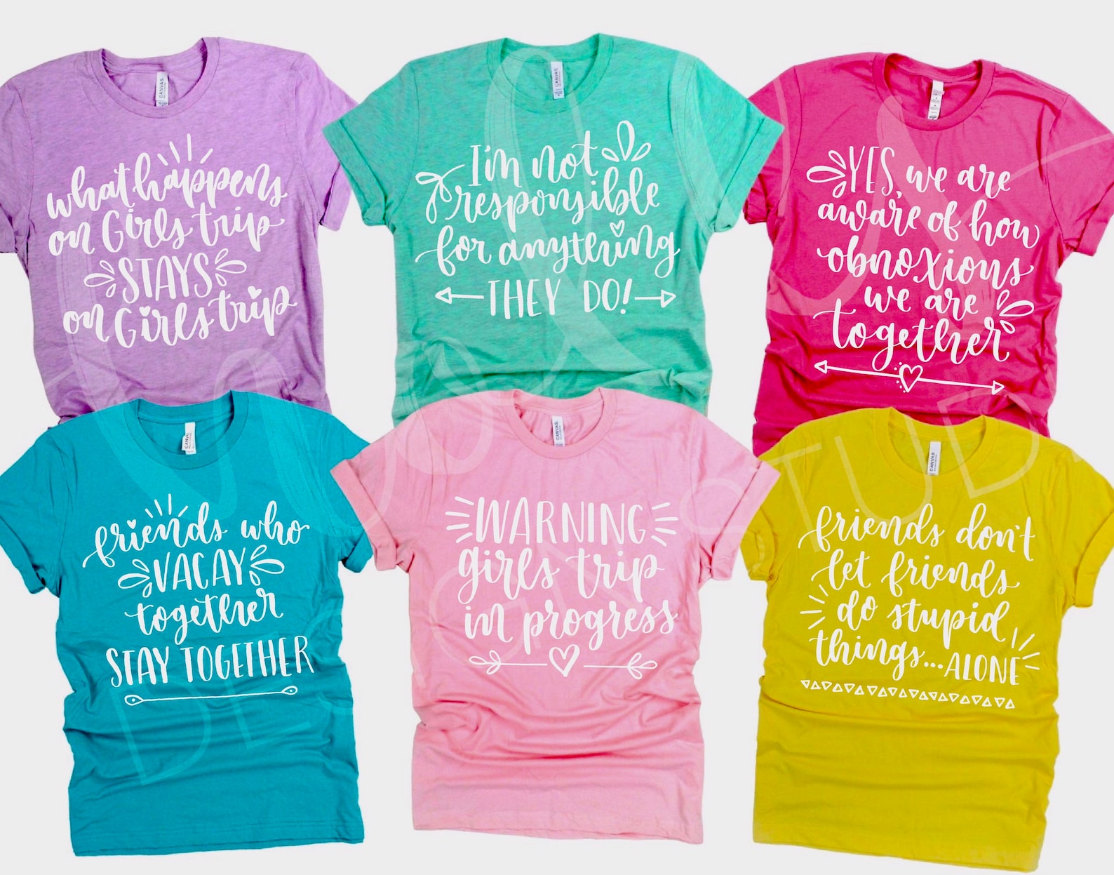 Funny Girls Trip Shirts Vacation Shirts Best Friend Shirts Etsy