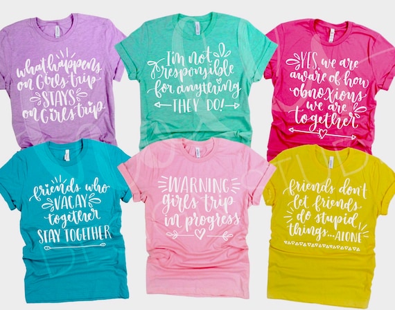 Funny Girls Trip Shirts Vacation Shirts 