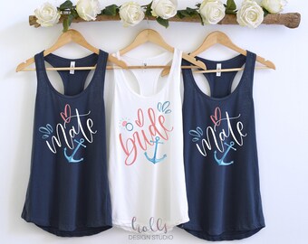 Nautical Bachelorette Party Tank Top, Last Sail Before Veil