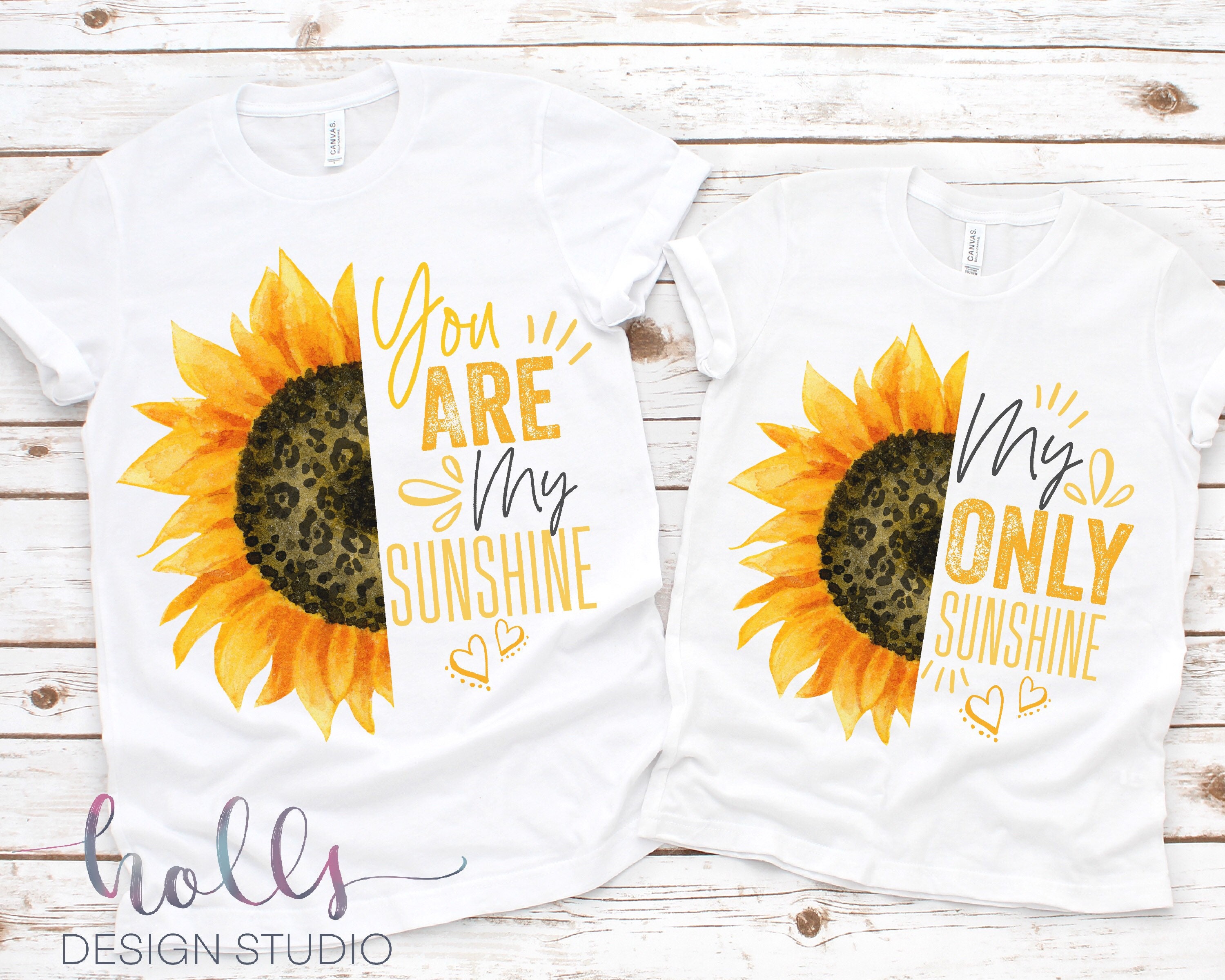 Sunflower Leopard Mothers Day Matching Shirts, Mother