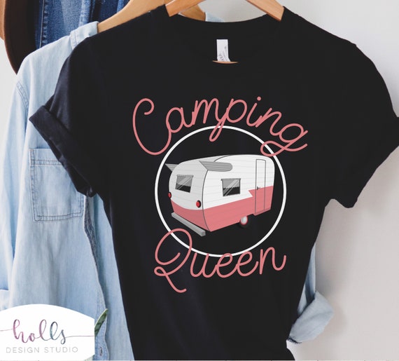 Queen Of The Camper T-Shirt Cute Camping Gift For Women Queen Of The Camper T-Shirt Cute Camping Gift For Women