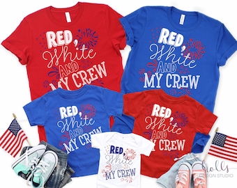 4th of july crew, matching family shirts, July 4th family tshirts,kids 4th of july shirts,fourth July shirt,patriotic Fourth of July shirt