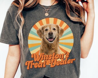 Comfort Colors Custom Dog Shirt, Retro Treat Dealer Tee
