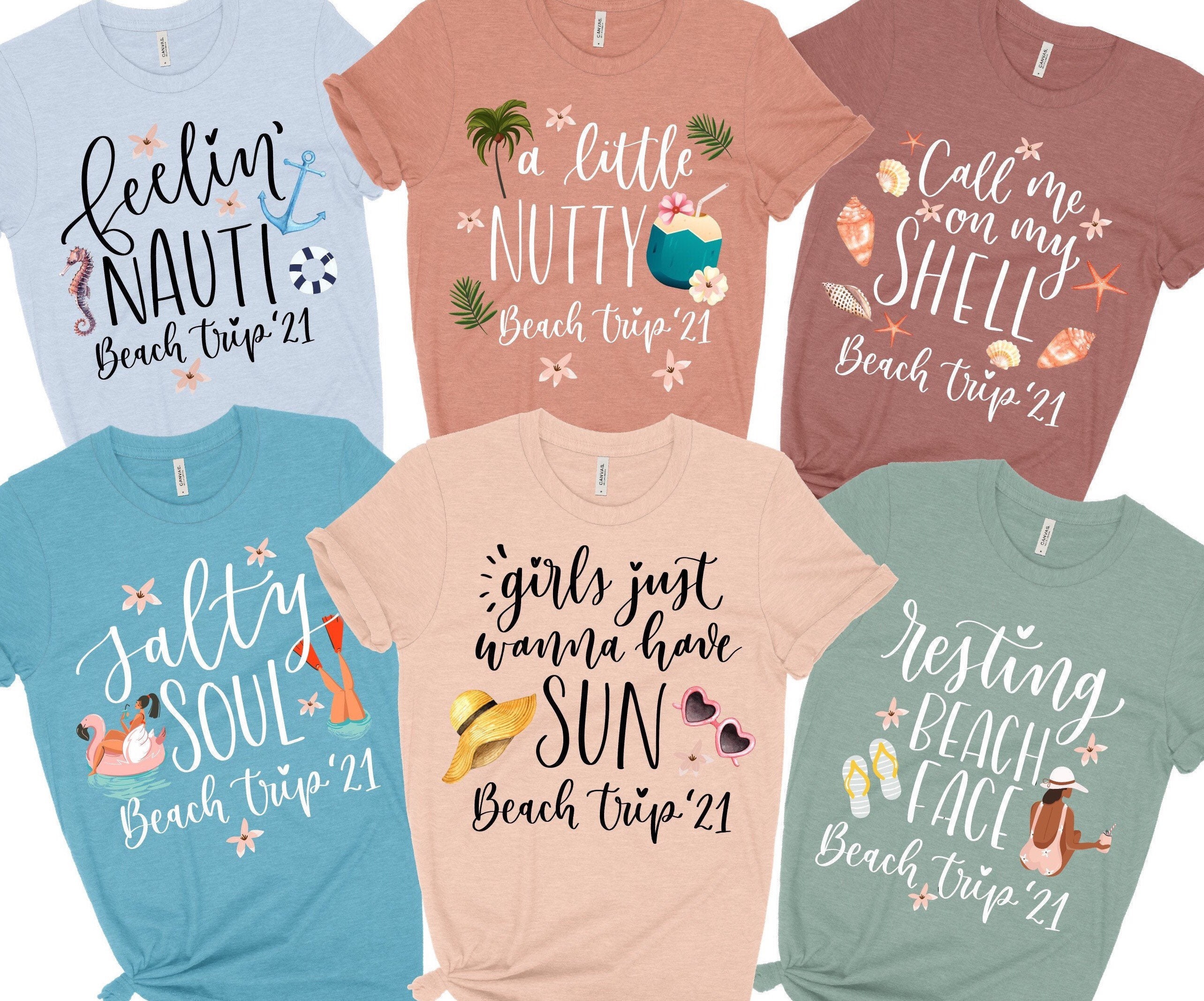 Funny girls trip shirts beach vacation shirts beach trip 21 Etsy