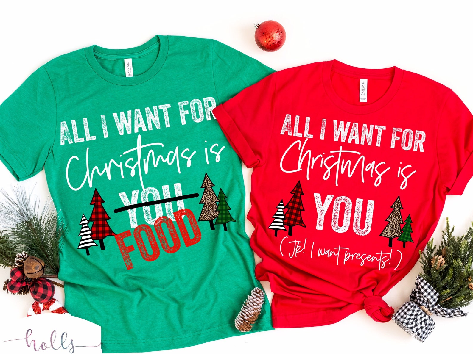 Matching Christmas Couples Shirts Funny Christmas Couples Etsy Couples Shirts Christmas