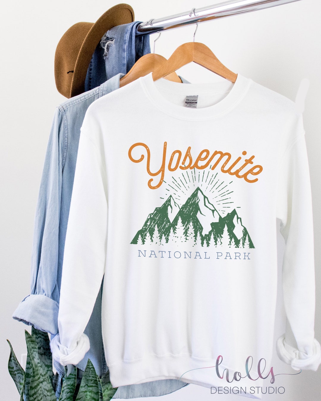 Yosemite Sweatshirt for Men Women Sweater Nature Outdoors Sweatshirt