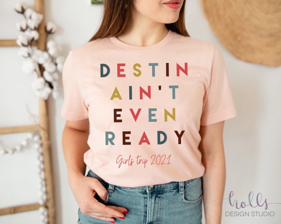 Destin Funny chicas camisetas de viaje camisas de vacaciones a juego camisas de mejor amigo camisas para ninas fin de semana camisas de grupo chicas trip tops Etsy Espana