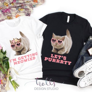 Cat Bachelorette Party Shirts, Cat Squad Shirts, Cat Bride Shirt ...
