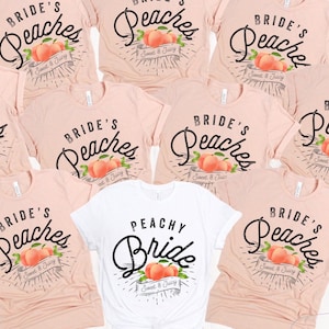 Peach bachelorette shirts, gorgia peach shirt, southern bachelorette, Savannah Bach, peach bride shirt, girls trip shirt