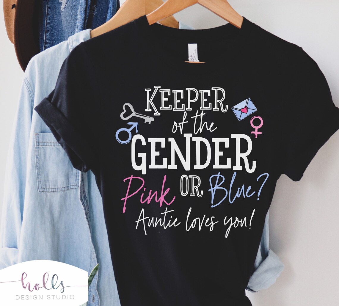 Keeper of the gender shirt keeper of the gender t shirt lock Etsy
