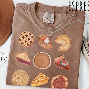 Comfort Colors Pumpkin Pie Shirt,Fall Shirt,Thanksgiving Gift,Thanksgiving Shirt,Thanksgiving tshirt for Women,Fall Apparel,Fall T-shirt
