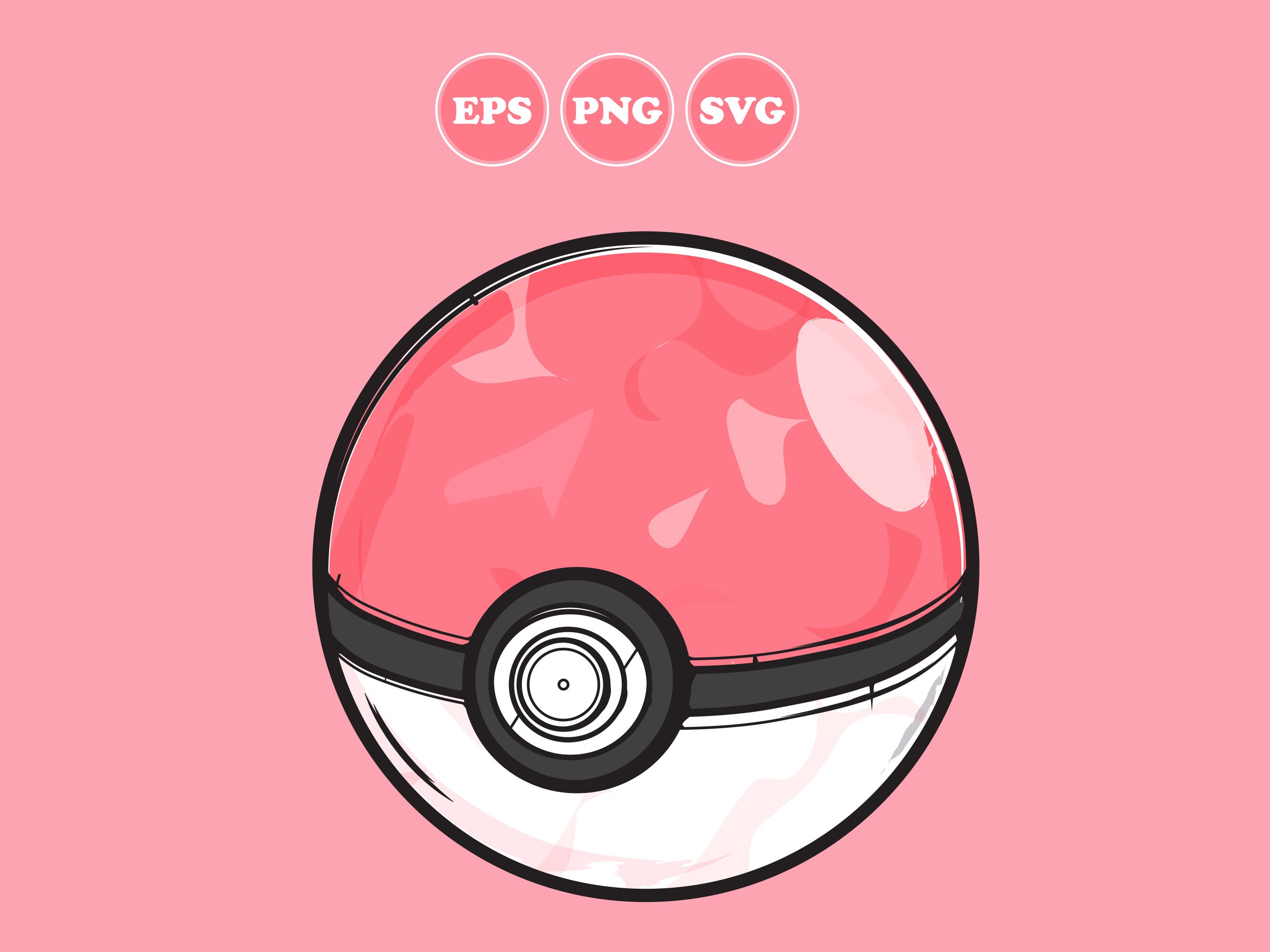 Pokemon Pokeball SVG SVG File Cricut File Iron on Transfer - Etsy