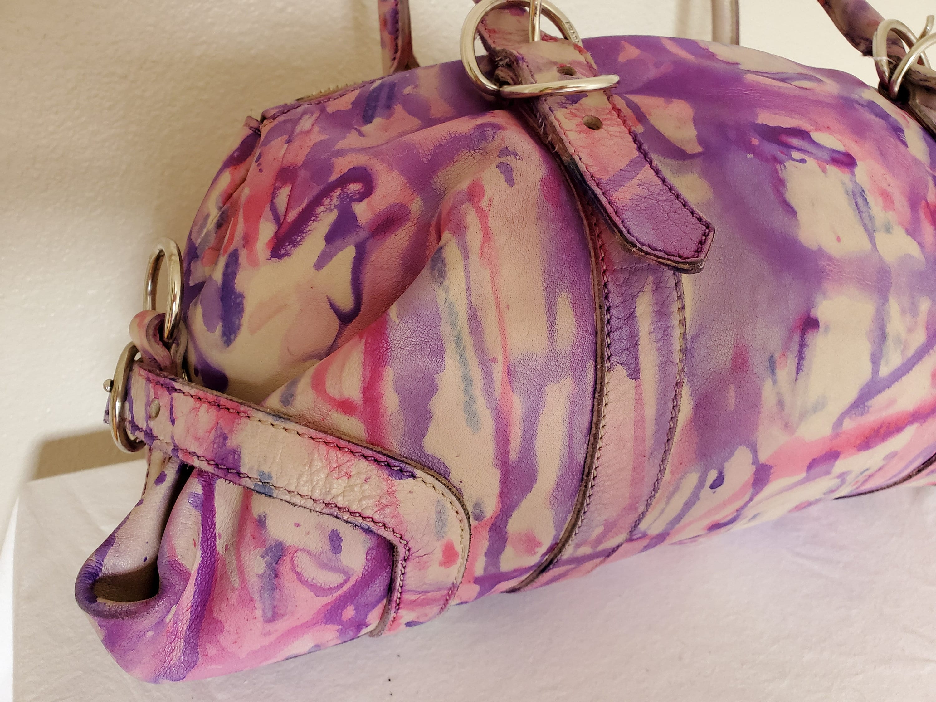 Prada - Authenticated Handbag - Glitter Pink Plain for Women, Very Good Condition