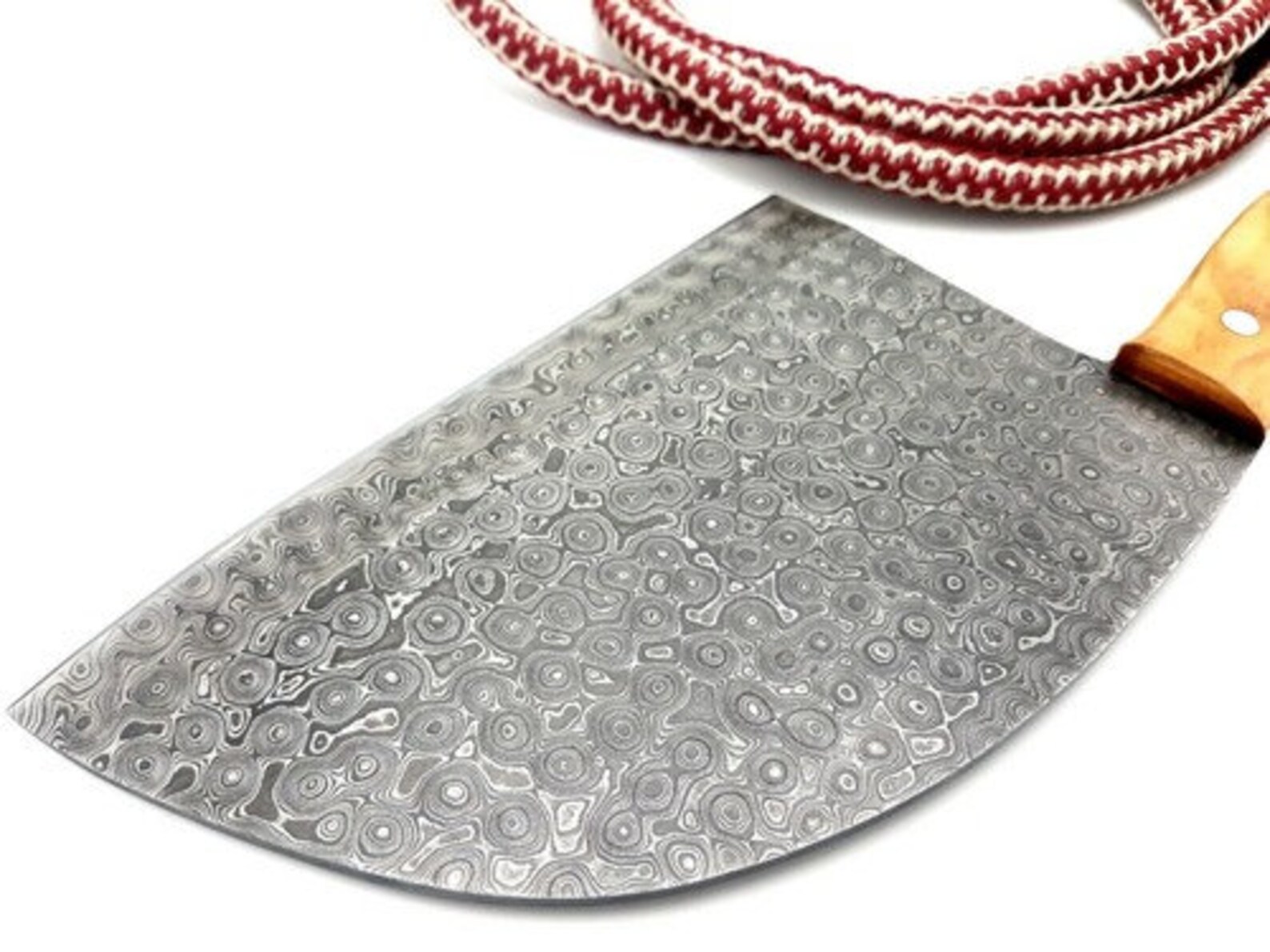 Custom Handmade Chef Meat Cleaver Damascus Steel Raindrop Etsy