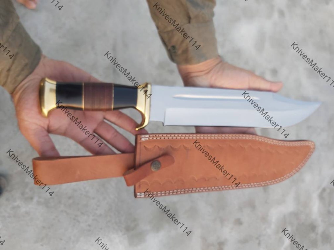 18custom Handmade Stainless Hunting Crocodile Dundee Hunting Large