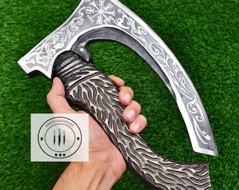 Custom handmade Pizza Cutter viking axe, Viking bearded axe,Hand Forged axe hatched Stainless steel axe , Christmas Day gift