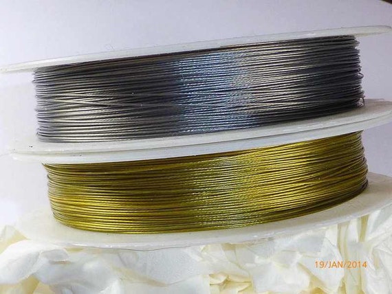 50 Meter Schmuckdraht 0,45 mm in goldfarben