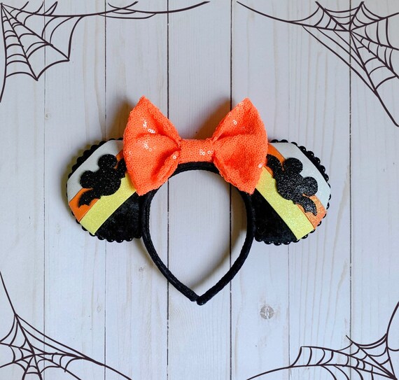 Handmade Candy Corn Minnie Mouse Ears Headband bj1285.jpg main image 4