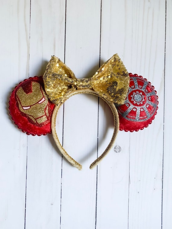 Custom made Ironman Mickey Ears Spider & Iron Man Mickey Ears for Men - Mouse Ears Headband  main image 4