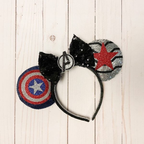 Winter Soldier and Captain America Ears