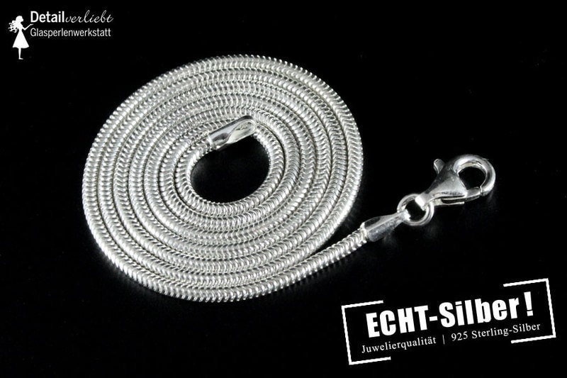925 Sterling Silver 2mm Snake Chain -  Sweden