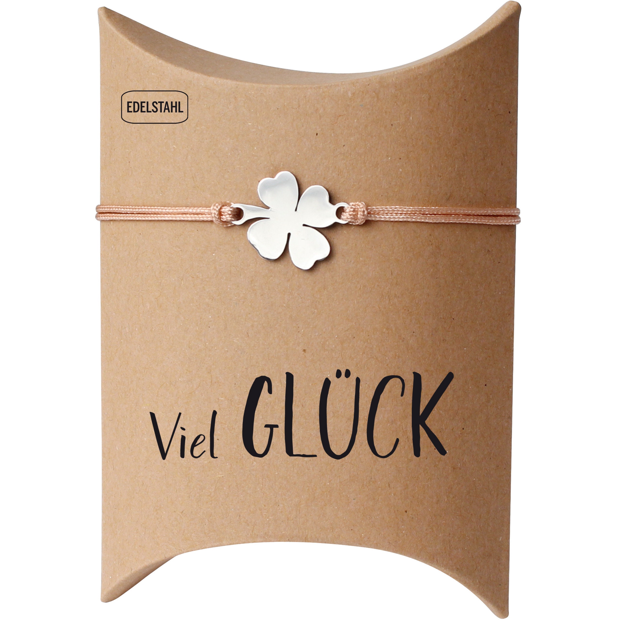 EIHI 2er Set Kleeblatt Armband - 18K Vergoldet Schwarz & Weiß Für Frauen